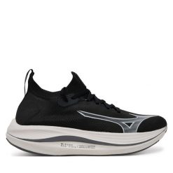 Buty do biegania Mizuno. Czarne buty do biegania Mizuno, bez wzorów, bez zapięcia, do biegania. Za 659.99 zł.
