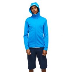 Bluza Peak Performance męska Rider Tech Zip Hood niebieska - XXL. Niebieskie bluzy Peak Performance, m, bez wzorów, bez kaptura. Za 689.00 zł.