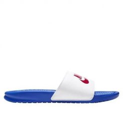 Klapki męskie Nike Benassi Jdi. Białe klapki Nike, z materiału. Za 202.00 zł.