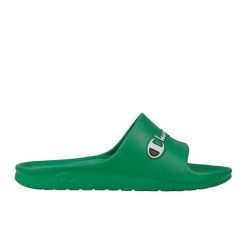 Klapki Champion Cabana Slide S22413 GS130 zielone. Zielone klapki z tworzywa sztucznego. Za 151.51 zł.