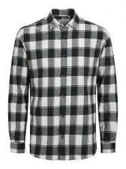 Jack & Jones Koszula "Joshua" w kolorze czarno-białym rozmiar: XL. Białe koszule Jack & Jones, xl, bez wzorów, z bawełny, bez kołnierzyka, bez ramiączek. Za 43.68 zł.