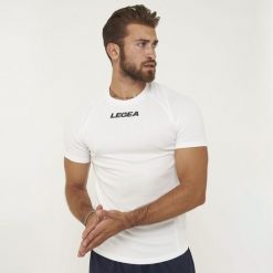 Koszulka Legea Leipzig Dorosłych. Białe t-shirty sportowe Legea, bez wzorów, bez ramiączek, na fitness i siłownię. Za 70.00 zł.