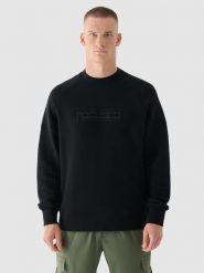 4F Bluza dresowa nierozpinana bez kaptura męska - czarna 3XL. Czarne bluzy bez kaptura 4F, m, bez wzorów, z bawełny, bez kaptura. W wyprzedaży za 79.99 zł.