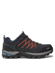 CMP Trekkingi Rigel Low Wp 3Q13247 Czarny. Czarne buty trekkingowe CMP, bez wzorów, ze skóry, bez zapięcia. Za 349.99 zł.
