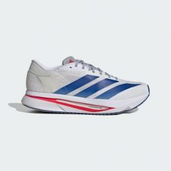 Buty Adizero SL 2. Białe buty do biegania Adidas, bez wzorów, bez zapięcia, do biegania. Za 549.00 zł.