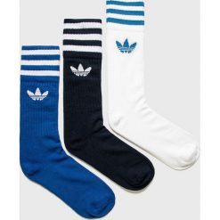 Adidas Originals - Skarpety (3-pack). Niebieskie skarpety adidas Originals, bez wzorów, z bawełny. Za 59.90 zł.