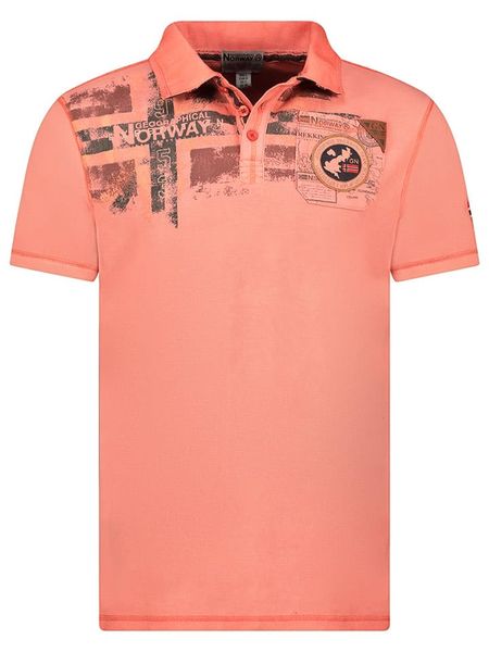 Geographical Norway Koszulka polo "Kimac" w kolorze pomarańczowym rozmiar: XXL. Pomarańczowe koszulki polo Geographical Norway, xxl, bez wzorów, z bawełny, bez kołnierzyka, bez ramiączek. Za 87.40 zł.