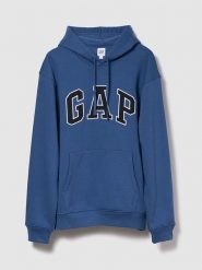 GAP Bluza w kolorze niebieskim rozmiar: M. Niebieskie bluzy GAP, m, bez wzorów, z kapturem. Za 122.38 zł.