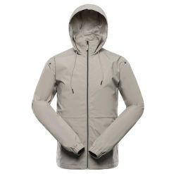 Kurtka męska miejska przeciwdeszczowa Alpine Pro Remon. Brązowe kurtki Alpine Pro, m, bez wzorów, bez kaptura. W wyprzedaży za 409.00 zł.