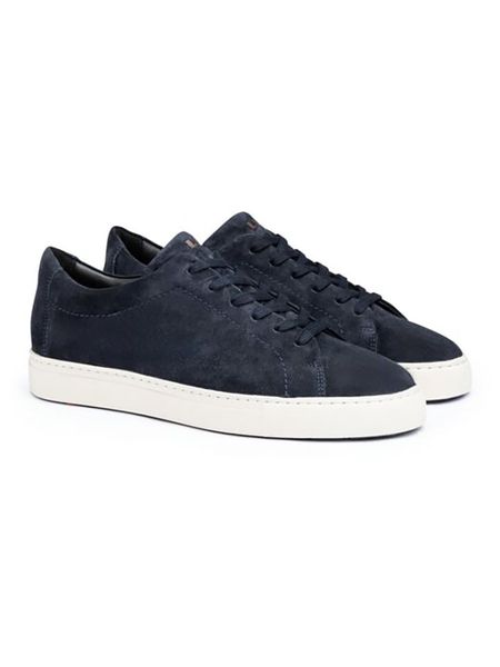 LLOYD Skórzane sneakersy w kolorze granatowym rozmiar: 43. Niebieskie botki sznurowane Lloyd, bez wzorów, z zamszu, bez obcasa, bez zapięcia. Za 271.03 zł.