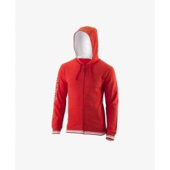 Bluza tenisowa męska Wilson Team II FZ Hoody team. Białe bluzy Wilson, m, bez wzorów, bez kaptura. Za 229.00 zł.