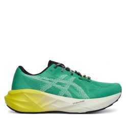 Buty do biegania Asics. Zielone buty do biegania ASICS, bez wzorów, bez zapięcia, do biegania. Za 679.99 zł.