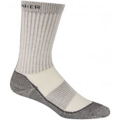 Icebreaker Skarpetki Trekkingowe Mens Hike Basic Medium Crew Silver/Black/Oil S. Skarpetki sportowe marki Icebreaker. W wyprzedaży za 55.00 zł.