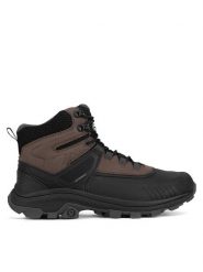 Hunter Trekkingi AWW EVERGREEN SNOW HIKER WP Brązowy. Brązowe botki sznurowane Hunter, bez wzorów, z materiału, bez obcasa, bez zapięcia. Za 379.99 zł.