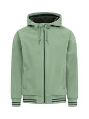 Derbe Kurtka funkcyjna w kolorze zielonym rozmiar: M. Zielone kurtki outdoor i hardshell Derbe, m, bez wzorów, bez kaptura. Za 246.53 zł.