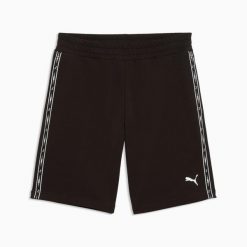 Spodenki męskie Puma ESS TAPE 9" TR 69169601. Czarne krótkie spodenki sportowe Puma, l, bez wzorów, z dresówki. Za 170.50 zł.