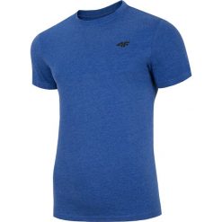 T-shirt męski TSM300 - niebieski melanż. T-shirty marki 4F. Za 39.99 zł.
