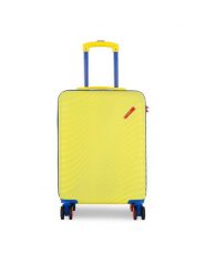Semi Line Walizka kabinowa T5934-1 Żółty. Żółte walizki Semi-line, bez wzorów, z tworzywa sztucznego. Za 209.99 zł.