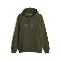 Bluza sportowa męska Puma ESS Big Logo Hoodie FL (s) Evening. Zielone bluzy bez kaptura Puma, m, bez wzorów, bez kaptura. Za 290.00 zł.