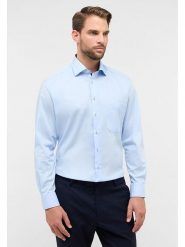 Eterna Koszula - Modern fit - w kolorze błękitnym rozmiar: 46. Niebieskie koszule Eterna, bez wzorów, z bawełny, bez kołnierzyka, bez ramiączek. Za 99.80 zł.