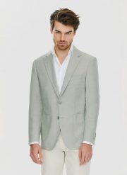 PAKO LORENTE – Zielona marynarka męska bez podszewki. Zielone garnitury Pako Lorente, na co dzień, m, bez wzorów, z jeansu. Za 249.99 zł.