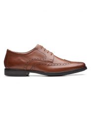 Clarks Skórzane trzewiki "Lea Howard" w kolorze jasnobrązowym rozmiar: 46. Brązowe botki sznurowane Clarks, bez wzorów, bez obcasa, bez zapięcia. Za 190.18 zł.