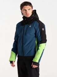 Dare 2b Kurtka narciarska "Halfpipe II" w kolorze niebiesko-zielonym rozmiar: M. Niebieskie kurtki outdoor i hardshell Dare 2B, m, bez wzorów, bez kaptura. Za 339.99 zł.