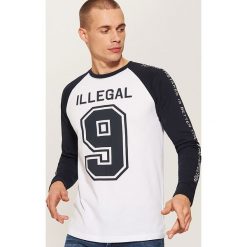 Koszulka z długim rękawem - Biały. Bluzki z długim rękawem marki House. Za 39.99 zł.