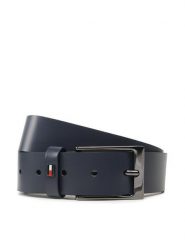 Tommy Hilfiger Pasek Męski Layton 3.5 Adj AM0AM11231 Granatowy. Niebieskie paski Tommy Hilfiger, bez wzorów, ze skóry. Za 279.99 zł.