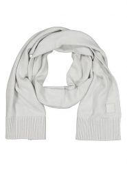 Hugo Boss Szal w kolorze jasnoszarym rozmiar: onesize. Szare szaliki HUGO BOSS, bez wzorów, z bawełny. Za 214.99 zł.