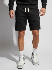 Szorty z wiązaniem - czarny. Czarne krótkie spodenki sportowe Sinsay, l, bez wzorów. W wyprzedaży za 17.99 zł.