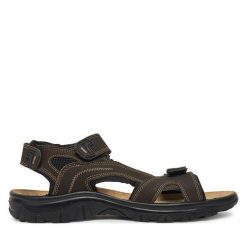 Sandały Marco Tozzi. Brązowe sandały Marco Tozzi, bez zapięcia. Za 179.99 zł.
