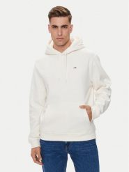 Tommy Jeans Bluza Flag DM0DM20497 Écru Regular Fit. Bluzy Tommy Jeans, l, bez wzorów, z bawełny, bez kaptura. Za 369.99 zł.
