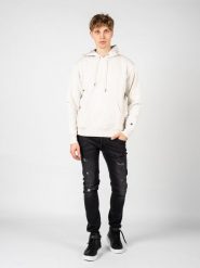 Bluza trekking męska Hoodie. Szare bluzy z kapturem Champion, m, z aplikacjami, z bawełny, z kapturem. Za 166.00 zł.