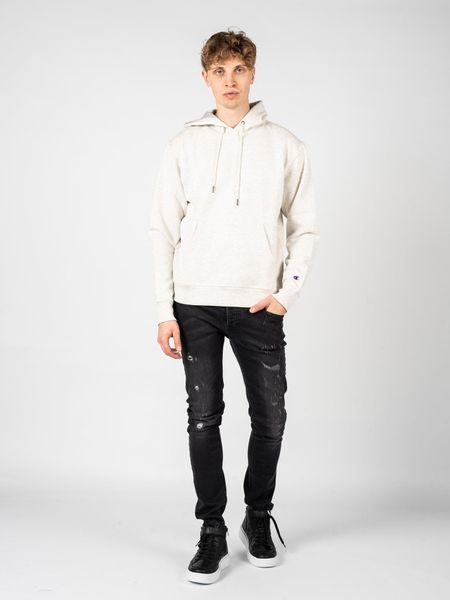 Bluza trekking męska Hoodie. Szare bluzy z kapturem Champion, m, z aplikacjami, z bawełny, z kapturem. Za 166.00 zł.