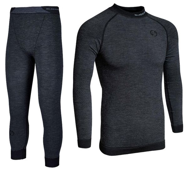Męska bielizna termoaktywna Blizzard Mens Long Merino. Szara bielizna termoaktywna BLIZZARD, l, bez wzorów, z dzianiny, bez ramiączek, narciarskie. Za 369.99 zł.