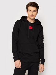 Hugo Bluza Daratschl 50458700 Czarny Regular Fit. Czarne bluzy Hugo, m, bez wzorów, z bawełny, bez kaptura. Za 349.99 zł.
