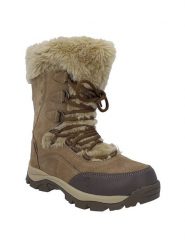 Hi-Tec Skórzane kozaki zimowe "Moritz 200" w kolorze jasnobrązowym rozmiar: 37. Brązowe kozaki Hi-tec, na zimę, bez wzorów, bez obcasa, bez zapięcia. Za 282.99 zł.