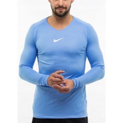 Koszulka Termoaktywna Mężczyzna Nike Długi Rękaw Longsleeve Dry Park roz. XL. Niebieskie bielizna termoaktywna Nike, m, bez wzorów, z materiału, bez ramiączek, na fitness i siłownię. Za 85.00 zł.