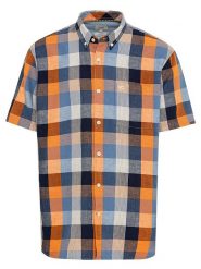 Camel Active Koszula - Regular fit - w kolorze pomarańczowo-niebieskim rozmiar: S. Niebieskie koszule Camel Active, s, bez wzorów, bez kołnierzyka, bez ramiączek. Za 91.99 zł.