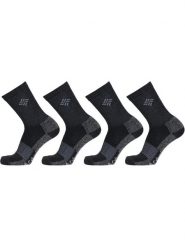 Skarpety męskie Columbia 4Pp Moisture Control Basic Crew. Czarne skarpety Columbia, bez wzorów, z materiału. Za 99.00 zł.