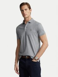 Polo Ralph Lauren Polo 710713130007 Szary Custom Slim Fit. Szare koszulki polo Polo Ralph Lauren, m, bez wzorów, z bawełny, bez kołnierzyka, bez ramiączek. Za 409.99 zł.