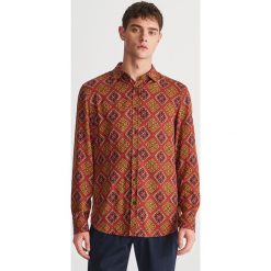 Wzorzysta koszula z wiskozy - Brązowy. Koszule marki Reserved. Za 119.99 zł.