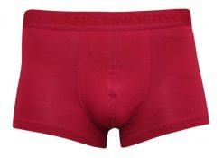 Klasyczne Męskie Bokserki, Bawełna z Elastanem, Czerwone, Obcisłe. Czerwone bokserki Pako Jeans, l, bez wzorów, z bawełny. Za 33.00 zł.