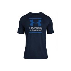 Koszulka sportowa męska Under Armour GL Foundation SS Tee. Niebieskie t-shirty sportowe Under Armour, bez wzorów, bez ramiączek, do piłki nożnej. Za 109.40 zł.