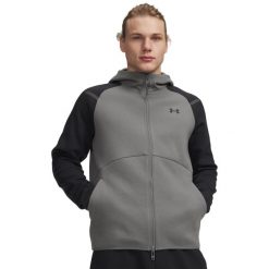 Kurtka z kapturem Under Armour UA Unstoppable Flc FZ HD EU 1389352. Czarne kurtki Under Armour, xs, bez wzorów, z bawełny, z kapturem. Za 474.55 zł.