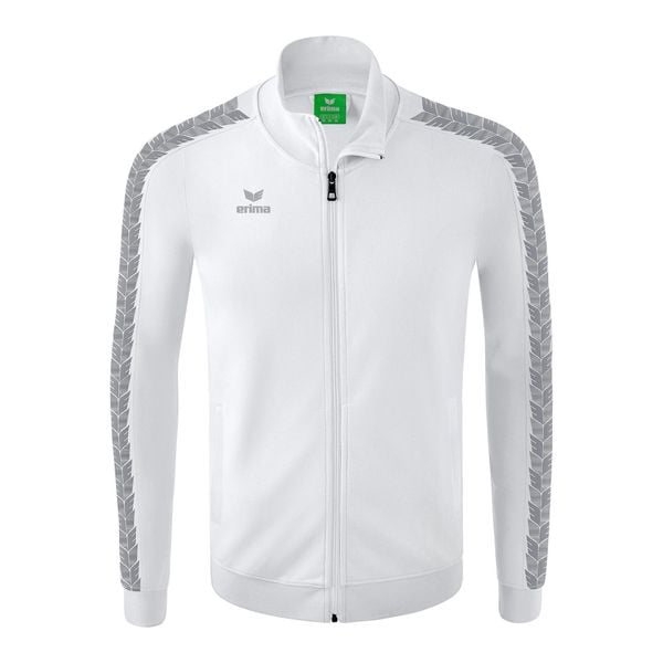 Kurtka dresowa Erima Essential Team Multicolor Junior. Białe kurtki Erima, bez wzorów, z dresówki, bez kaptura. Za 304.99 zł.