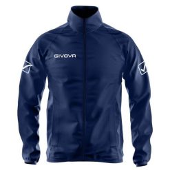 Kurtka do piłki nożnej męska Givova Basico przeciwdeszczowa. Niebieskie kurtki Givova, na zimę, l, bez wzorów, z nylonu, bez kaptura. Za 48.96 zł.