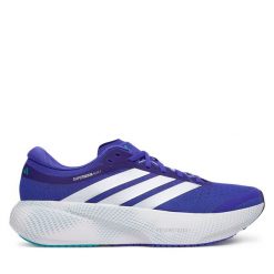 Buty do biegania adidas. Niebieskie buty do biegania Adidas, bez wzorów, bez zapięcia, do biegania. Za 649.99 zł.