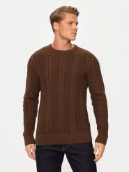 Jack&Jones Sweter 12261436 Brązowy Regular Fit. Brązowe swetry rozpinane Jack&Jones, m, bez wzorów, z syntetyku, bez kołnierzyka, bez ramiączek. Za 129.99 zł.